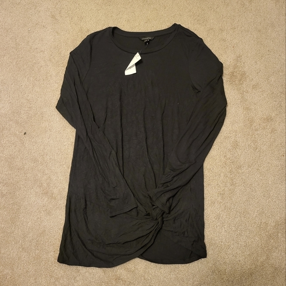 NWT Banana Republic Womens Black Long Sleeve